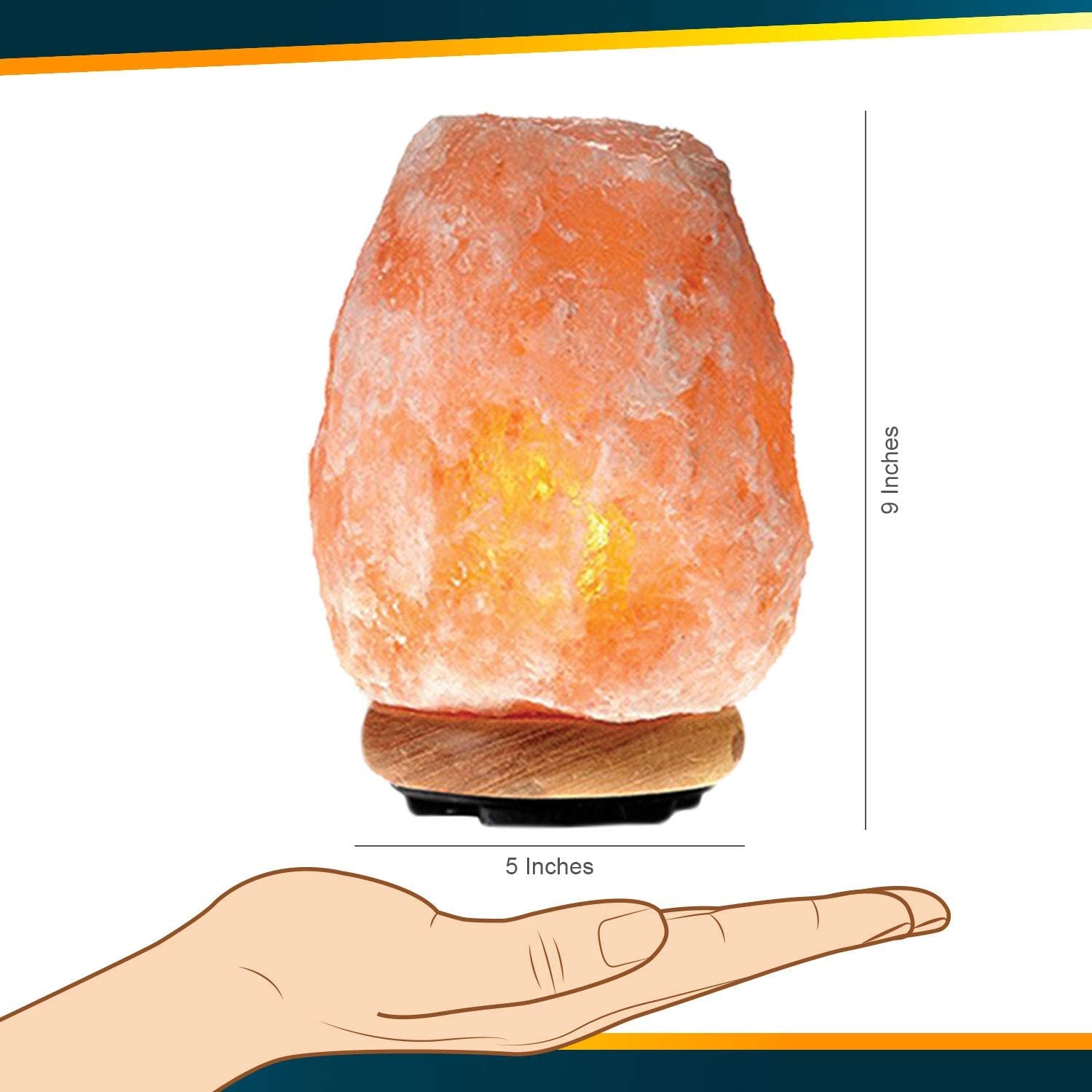 Salt Lamp with Dimmer Switch 5-7 Lbs