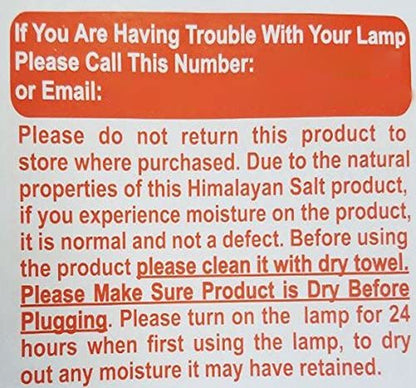 Salt Lamp with Dimmer Switch 5-7 Lbs