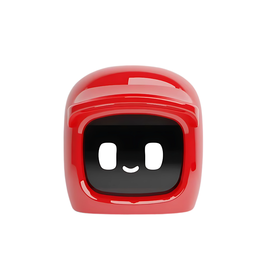 Car companion robot red