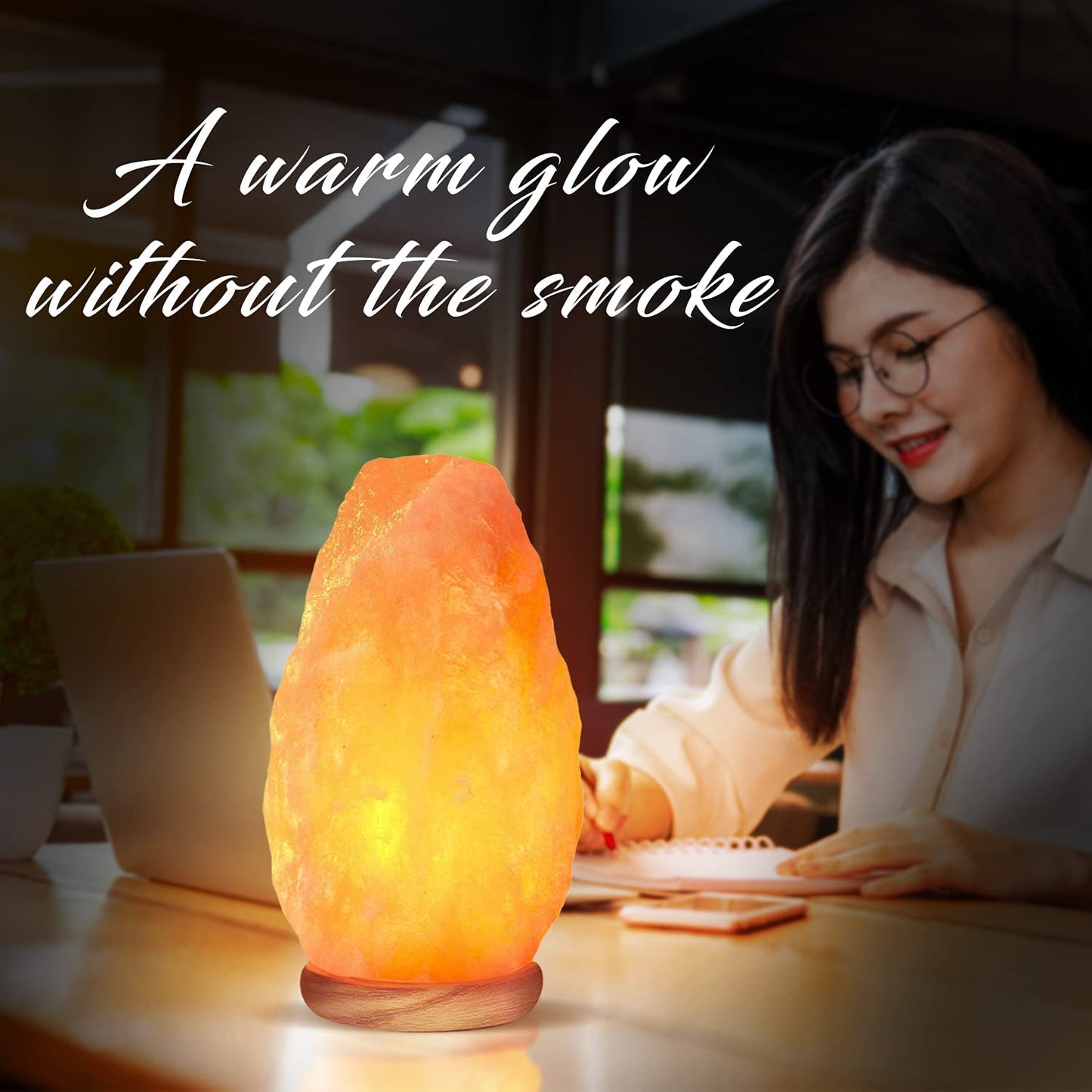 Salt Lamp with Dimmer Switch 5-7 Lbs