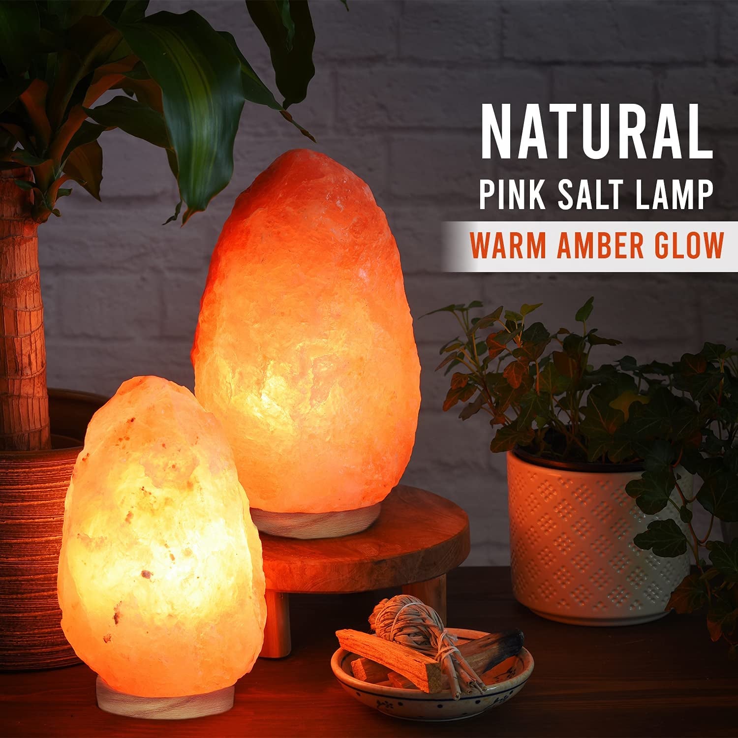 Salt Lamp with Dimmer Switch 5-7 Lbs