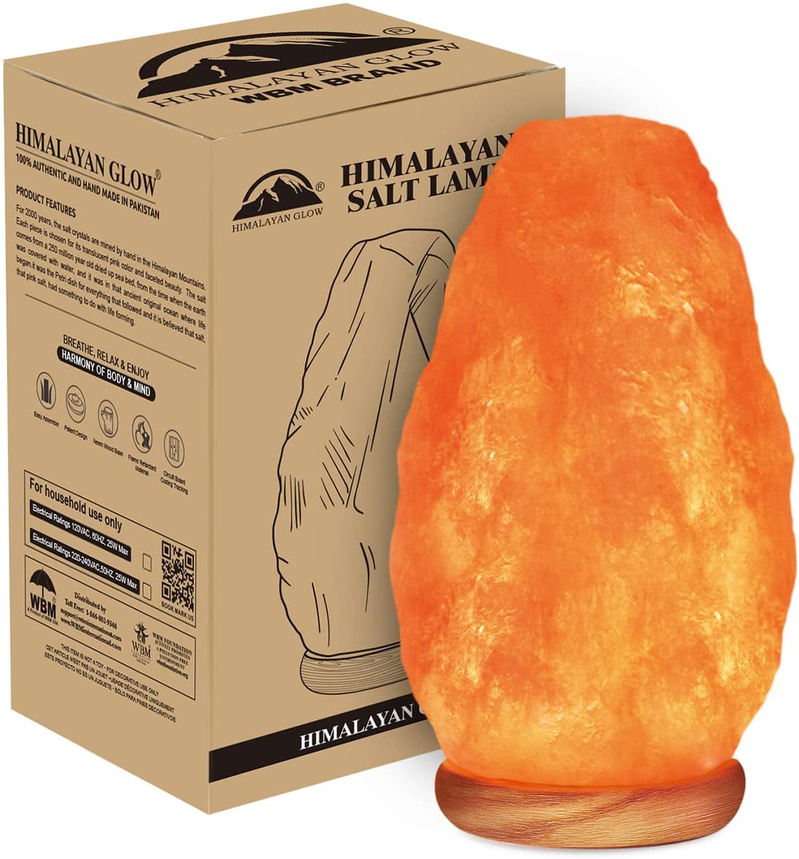 Salt Lamp with Dimmer Switch 5-7 Lbs